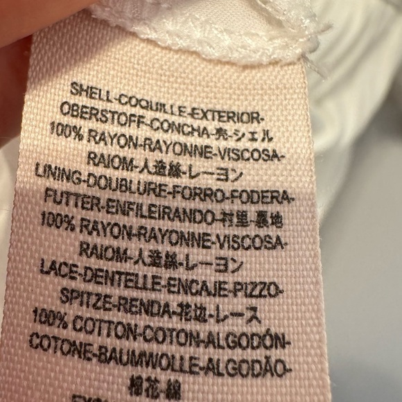 Free People Women’s Think I Love You Crochet Inset Mini Dress Size 10 - Picture 5 of 7